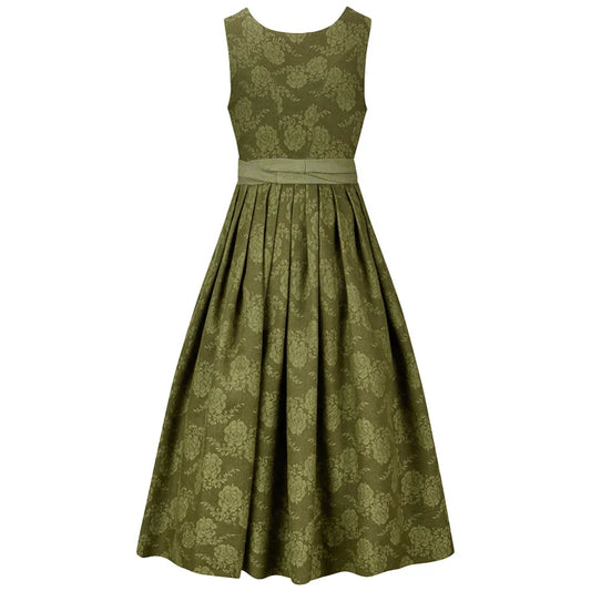 Vintage Olive Blue Dirndl