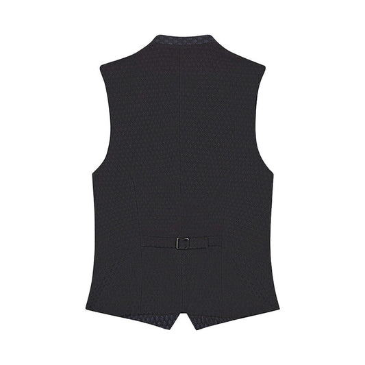 Black vest on a white background