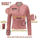 Bavarian Women Dirndl Jacket (Dusty Pink)